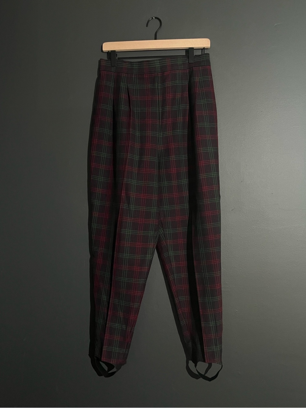 Vintage Counterparts Plaid Stirrup Pants Ultra High Rise Size 16 Fits M/L